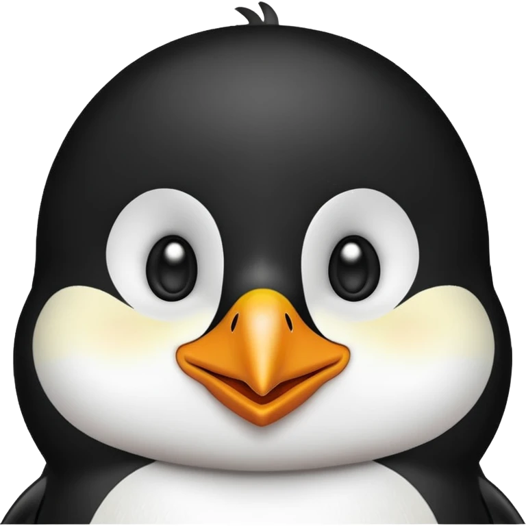 
a Penguin smiling with eyes emoji