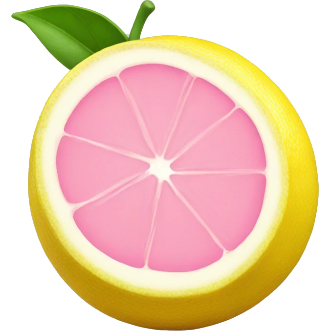 Pretty pink lemon emoji