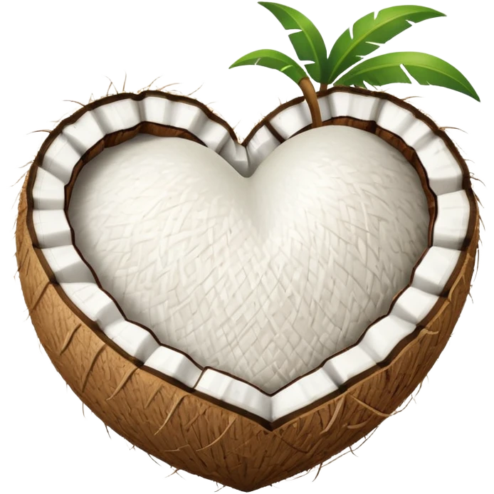 coconut heart emoji