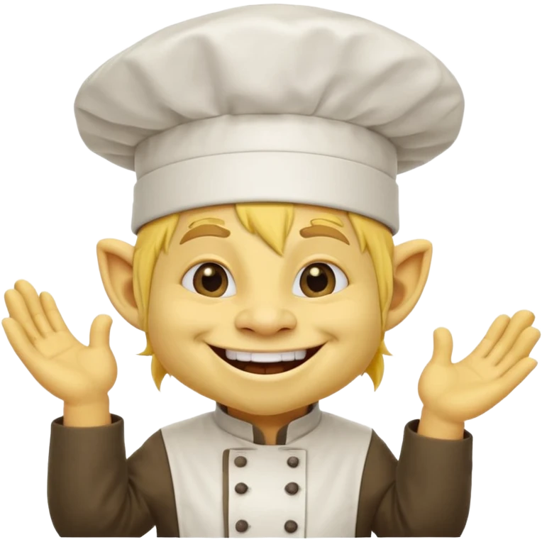 happy troll the yellow chef emoji