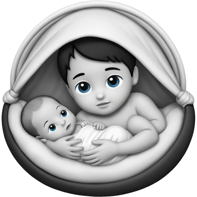 Newborn B&W Photoshoot emoji