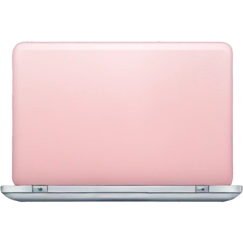 Light pink laptop emoji