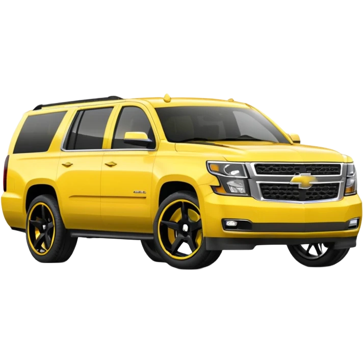 Chevrolet Suburban Yellow Custom emoji