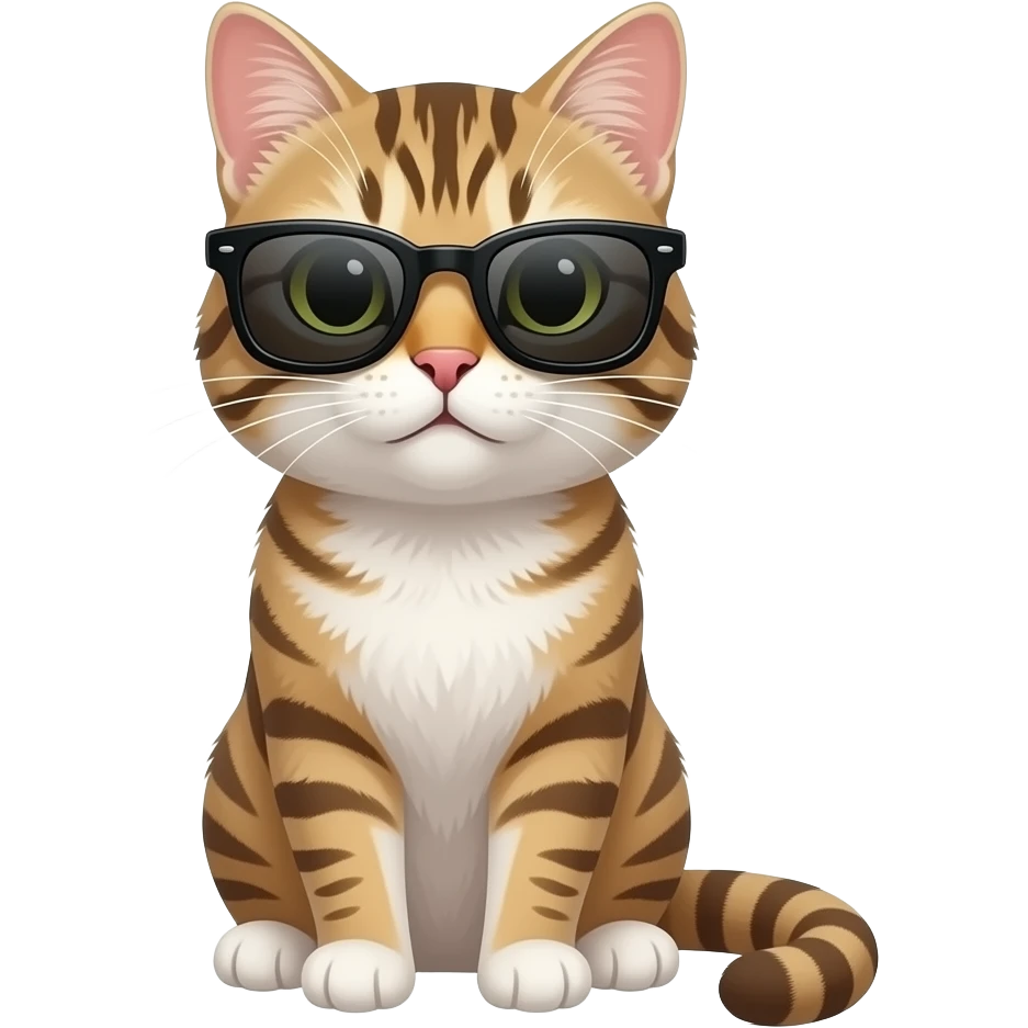 Cat wearing sunglasses emoji