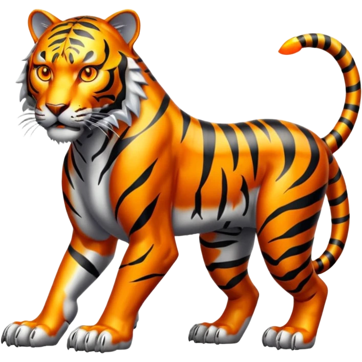 Metal Tiger full body  emoji