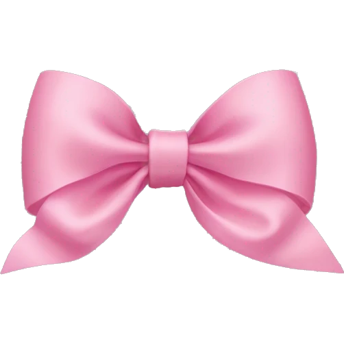 Coquette bow emoji