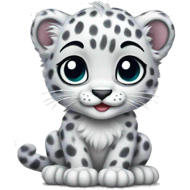 Baby snow leopard  emoji
