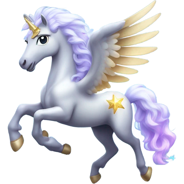 magic sparkling Pegasus  emoji
