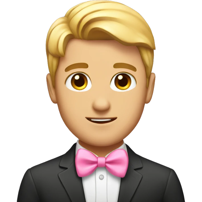 My boyfriend with a pink bow emoji