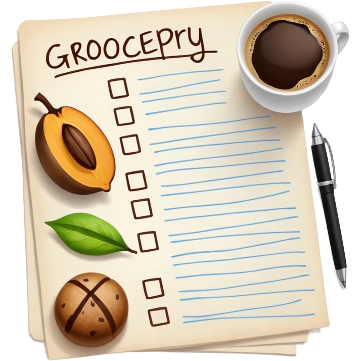 liste de courses  emoji