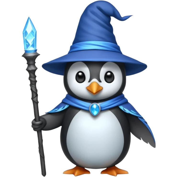 Penguin Wizard emoji