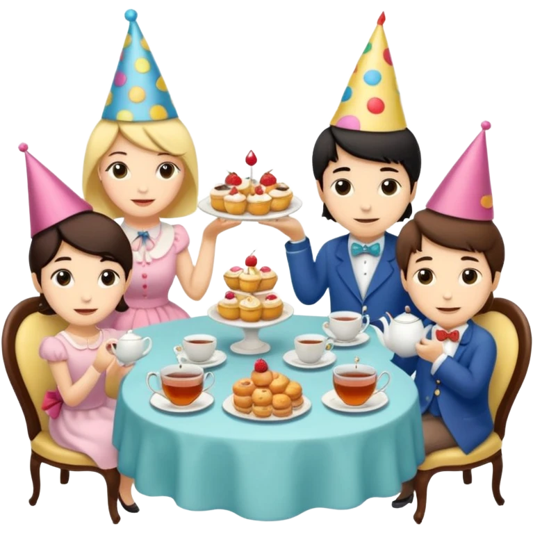 tea party emoji