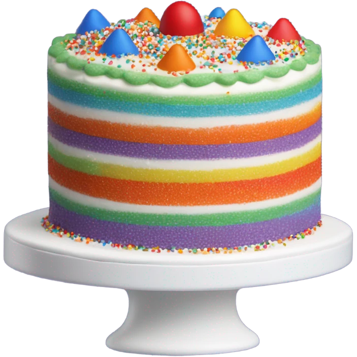 Rainbow cake  emoji