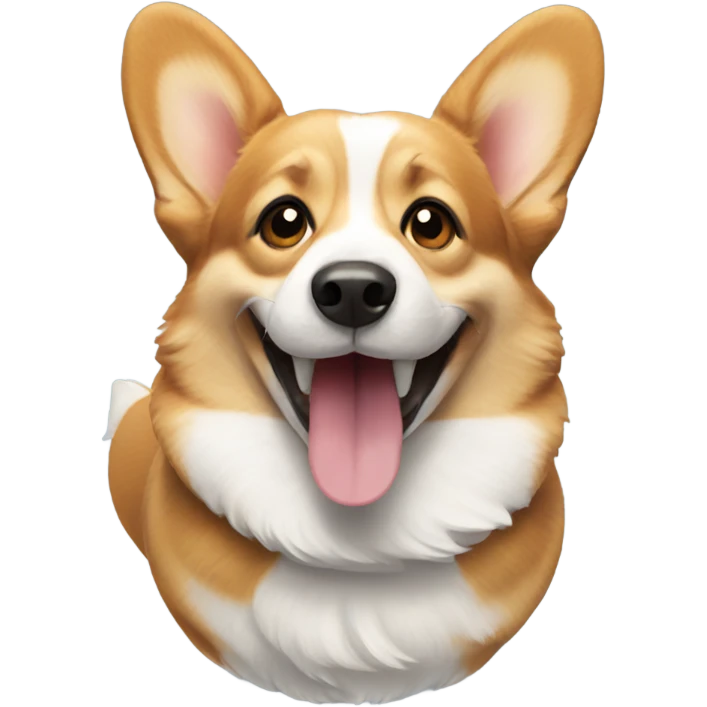 Corgi smiling emoji