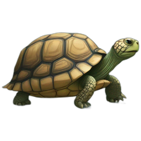 tortoise in front of the mirror emoji