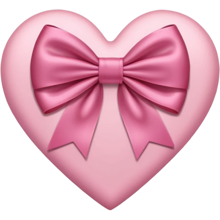 Heart pinkish with a bow emoji