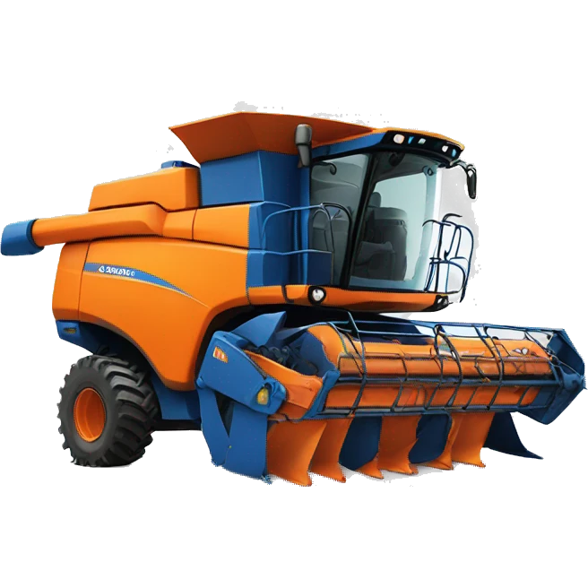 Combine blue & orange colour with love symbol emoji