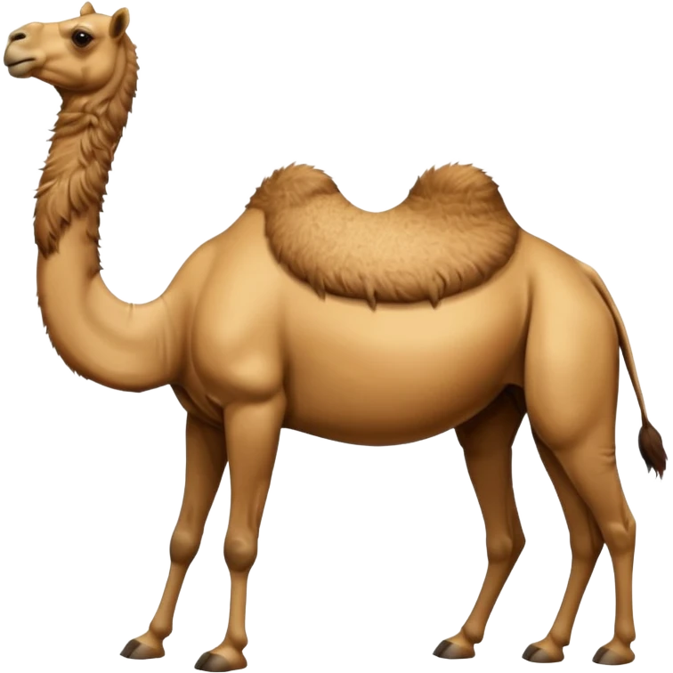 High resolution camels without fur emoji