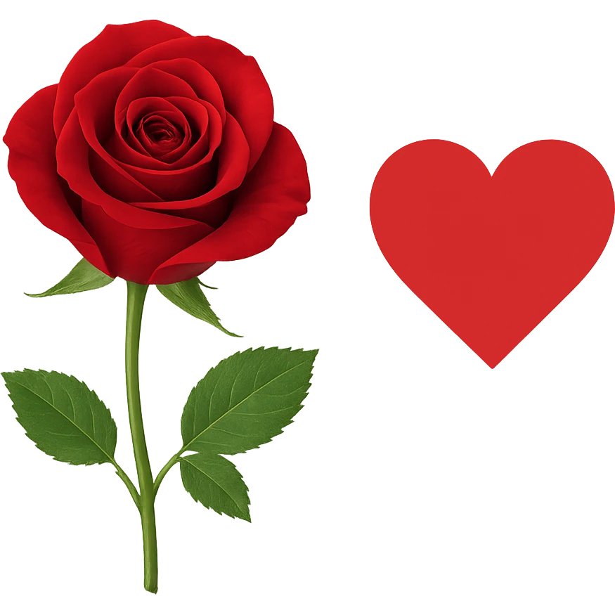 romantic object, no background emoji