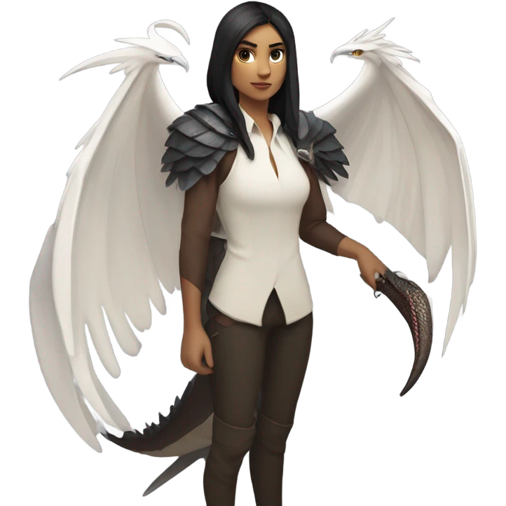 Manon black beak and wyvern  emoji
