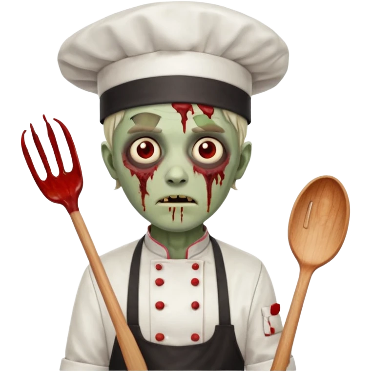  zombi man chef emoji