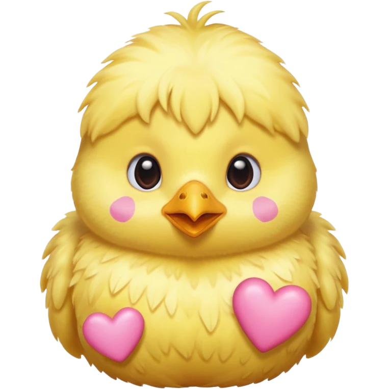 Chick with pink hearts emoji