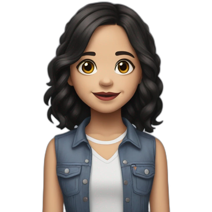 Jenna Ortega en mercredi addams emoji