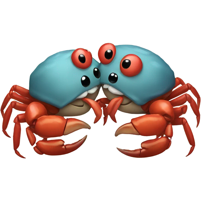Crabs Kissing eachother emoji