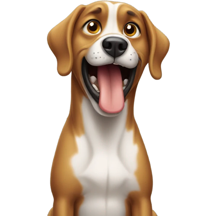 Stupid dog emoji