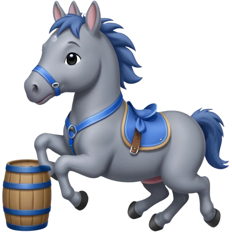 Eeyore barrel racing emoji
