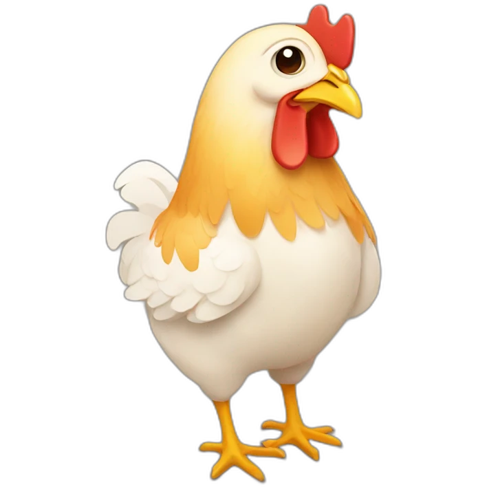chicken with stars emoji
