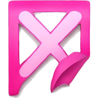 check mark pink emoji