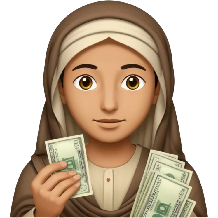 Un arave con billetes  emoji