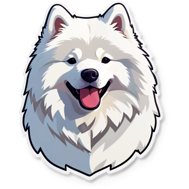 Samoyed dog emoji