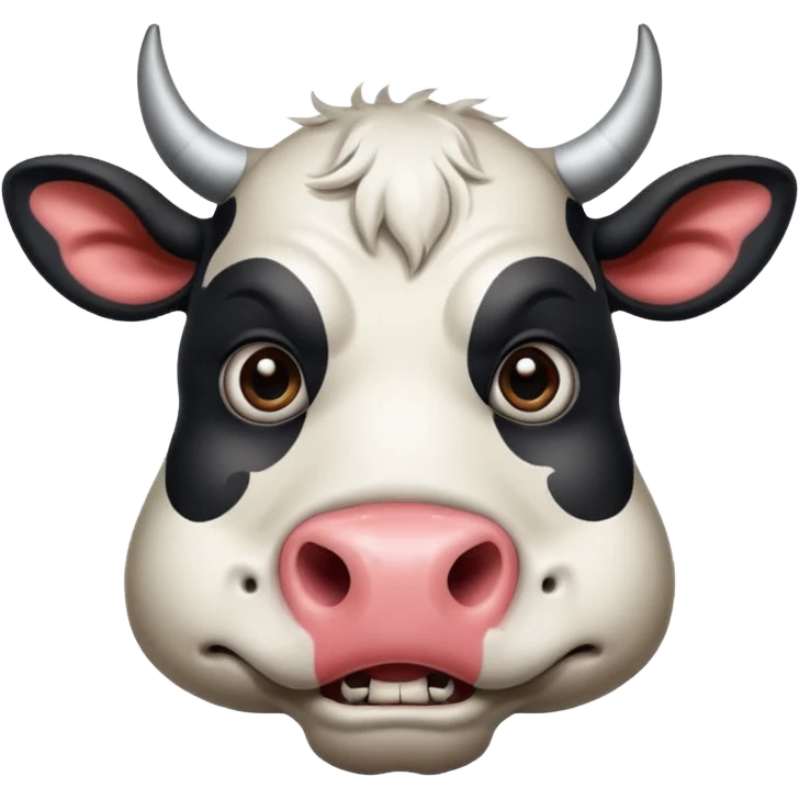 tattooed-scary-looking-cow-with-heavy-face-tattoes emoji