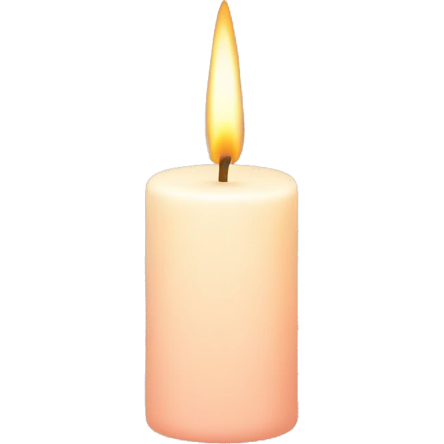 Powder-colored candle emoji
