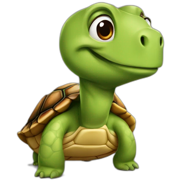 Caca sur une tortue emoji