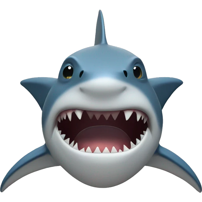 Shark with star eyes emoji