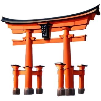 ​Cinematic Realistic Itsukushima Shrine, depicted as the iconic floating torii gate and shrine complex on the water, with vibrant vermilion hues contrasting against the serene blue sea and sky, rendered with intricate architectural details and soft, ethereal lighting that captures its spiritual beauty, emoji