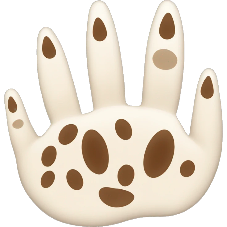 Paw of Bengal cat emoji