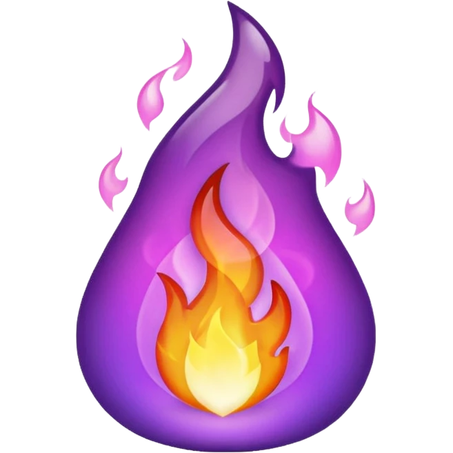 Only Purple Fire emoji