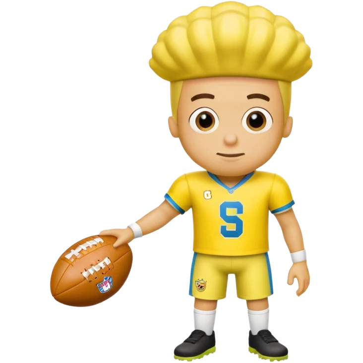 Make a yellow football jersey say Elijah and make there a SpongeBob badge emoji