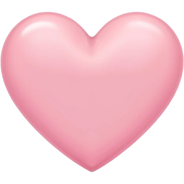 Pink pastel heart emoji