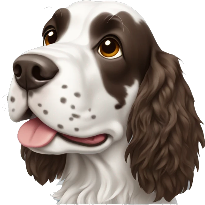 English Springer spaniel dog emoji