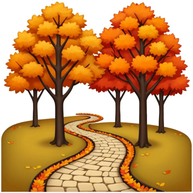 park in autumn emoji