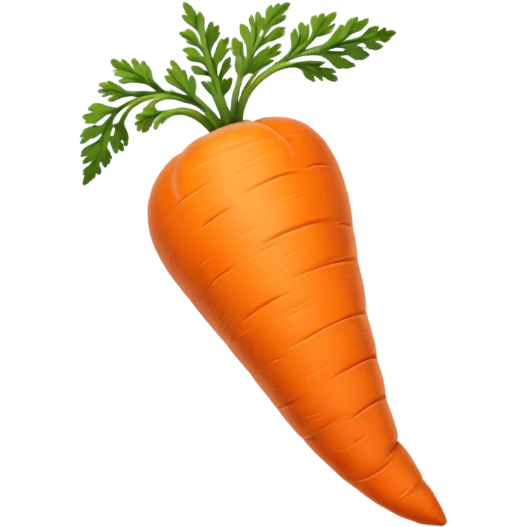 Create a flaccid bent carrot emoji