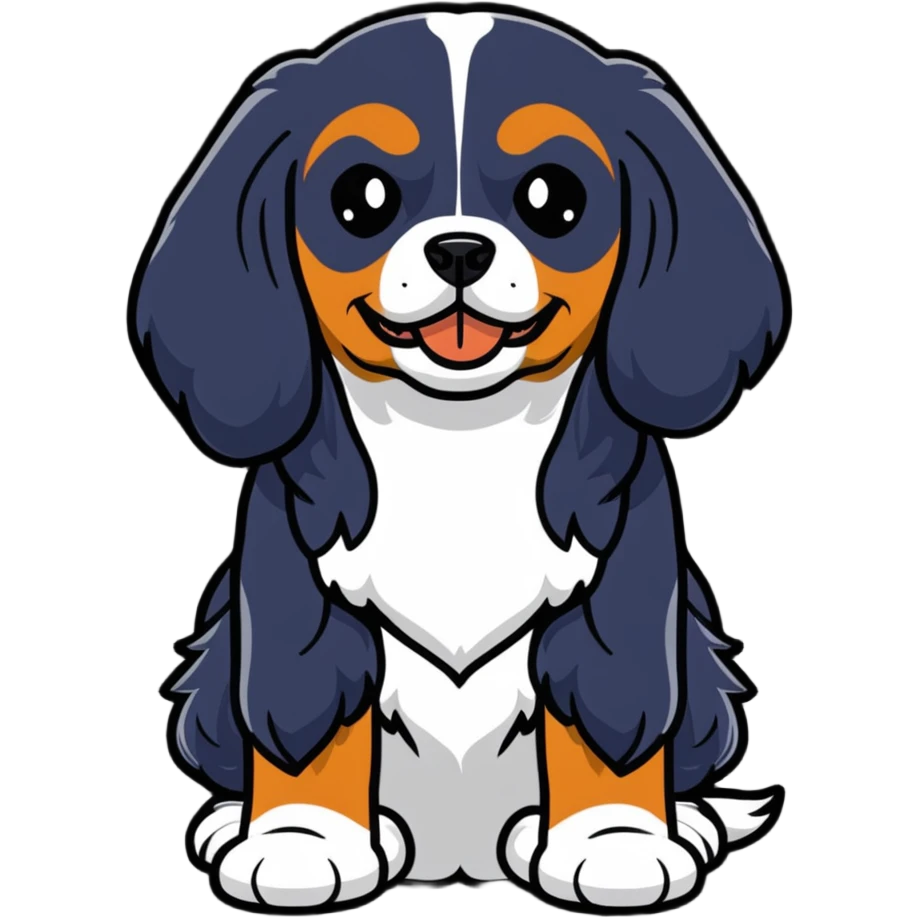 cavalier king charles spaniel dog emoji