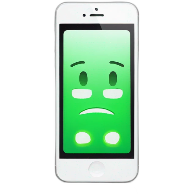 iphone-with-green-checkmark-on-screen-facetime-incoming-call emoji