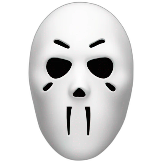 Ghostface mask emoji