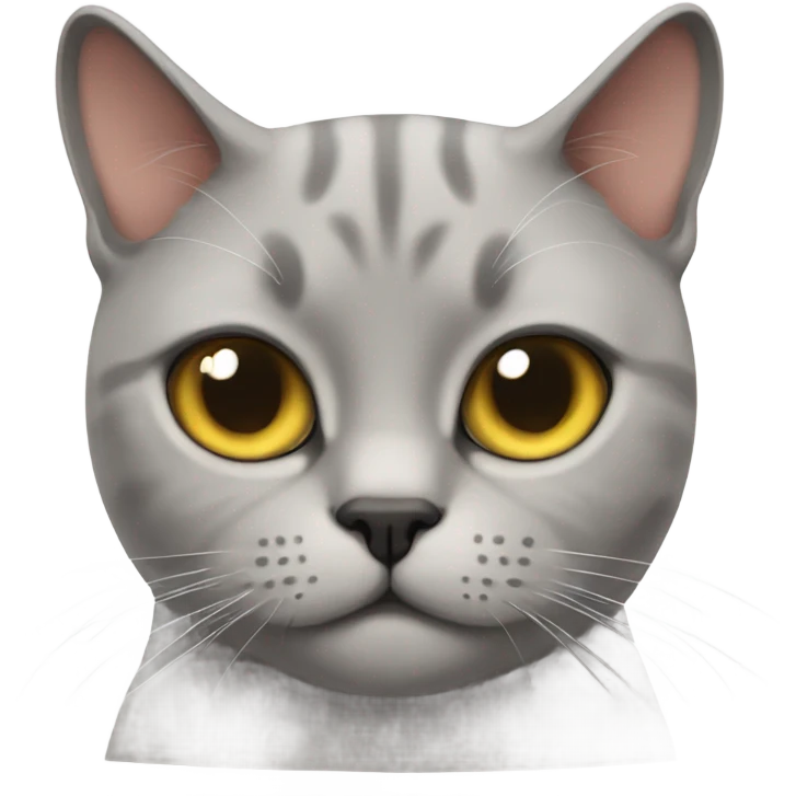 British cat with close eye  emoji